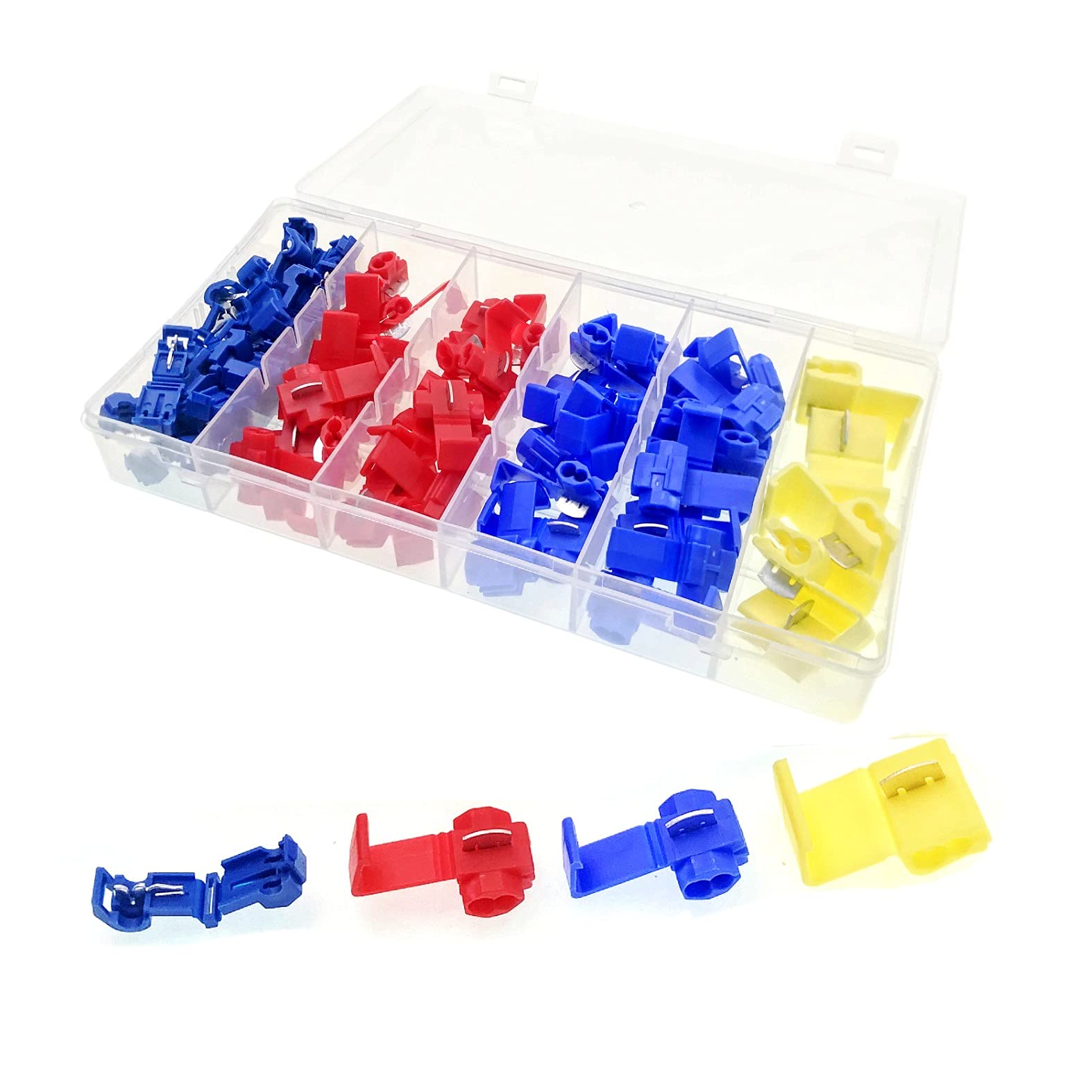 JZK65 x Scotch Lock Wire connectors Set, snap Lock Connector, Wire Quick Splice Crimp connectors, Electrical Wiring Cable Insulated Crimp terminals