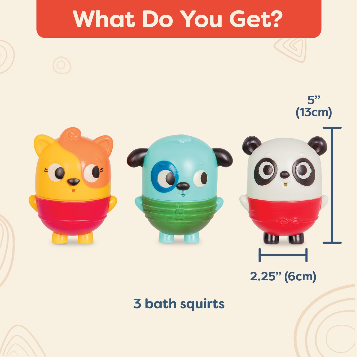 Juguetes de baño sin moho - Squish & Splash - Juego en agua y tiempo de baño - Color - animales cambiantes - Juguete de baño fácil de limpiar - 6+ meses 3