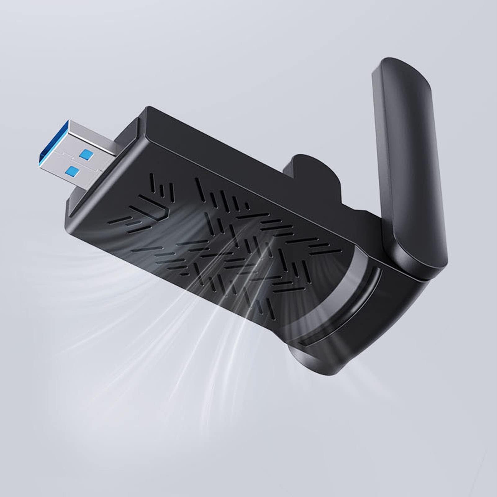 Chiavetta USB WLAN per PC, Adattatore WLAN Dual Band USB 3.0 2.4G 5.8G da 1300 Mbps Adattatore WiFi USB per PC per PC/desktop/tablet/laptop