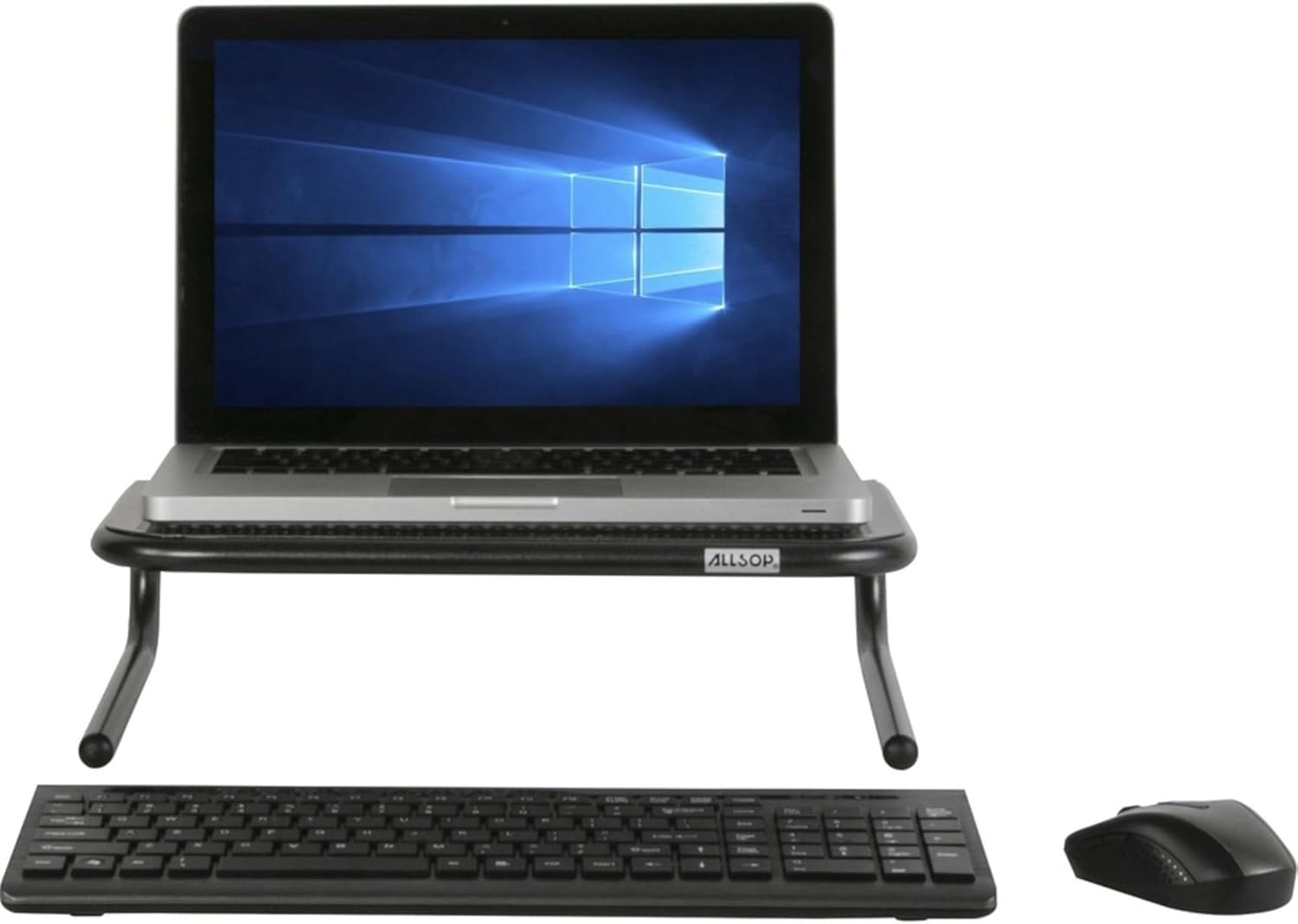 Allsop® Monitor/Printer Stand, Jr Model, Pearl Black