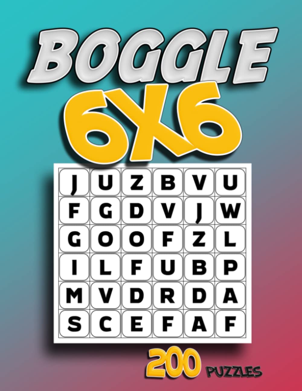 Boggle 6x6: Enjoy over 200 puzzles , 8.50 x 11 in, Puzzles & Solutions.