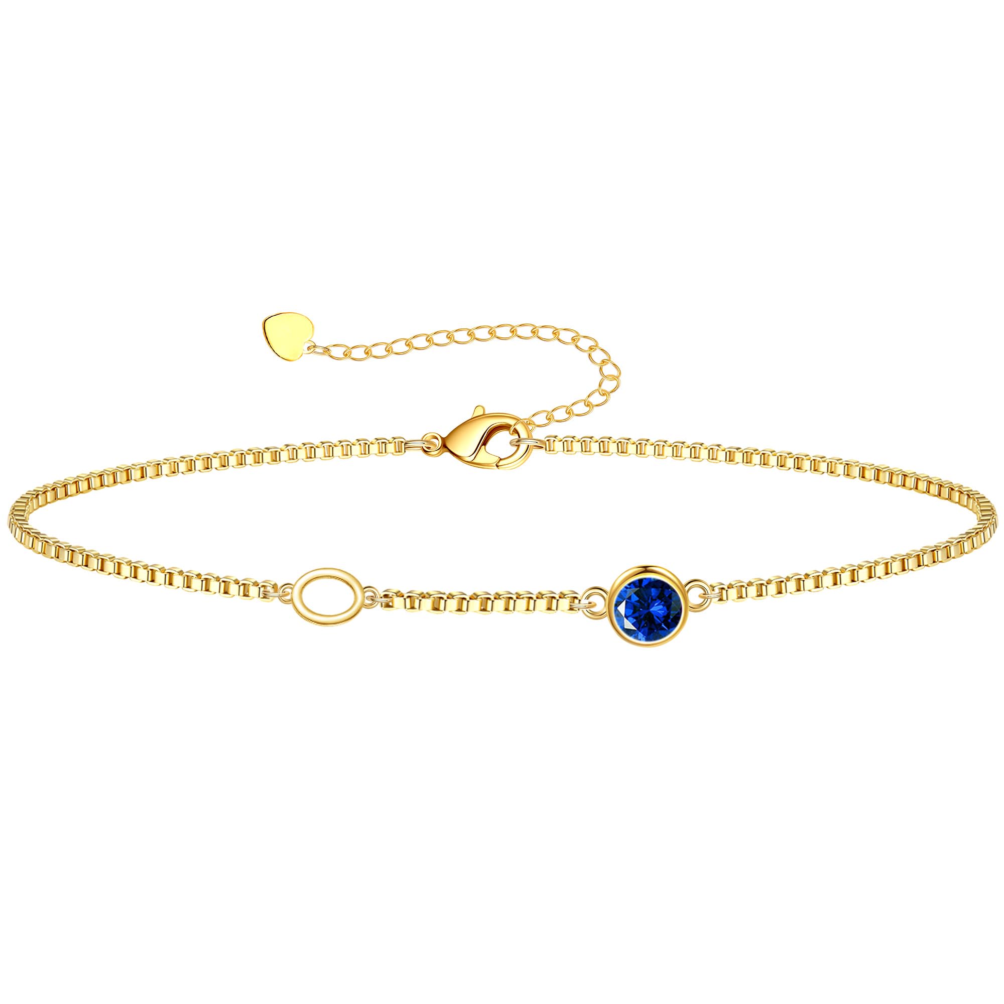 Birthstone Bracelets for Women, Initial Bracelet Teen Stocking Stuffers Birthday Gifts for Teen Girls Initial Bracelet Trendy Letter A-Z Dainty Bracelet 21st 30th Mom Birthday Gift Birthstone Jewelry