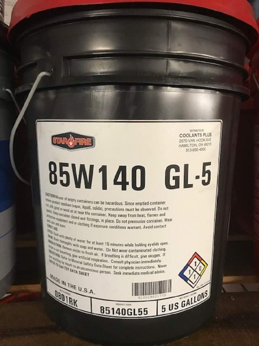 ' Star Fire Premium Lubricants SAE 85W140 GL-5 Gear Oil-5 Gallon Pail