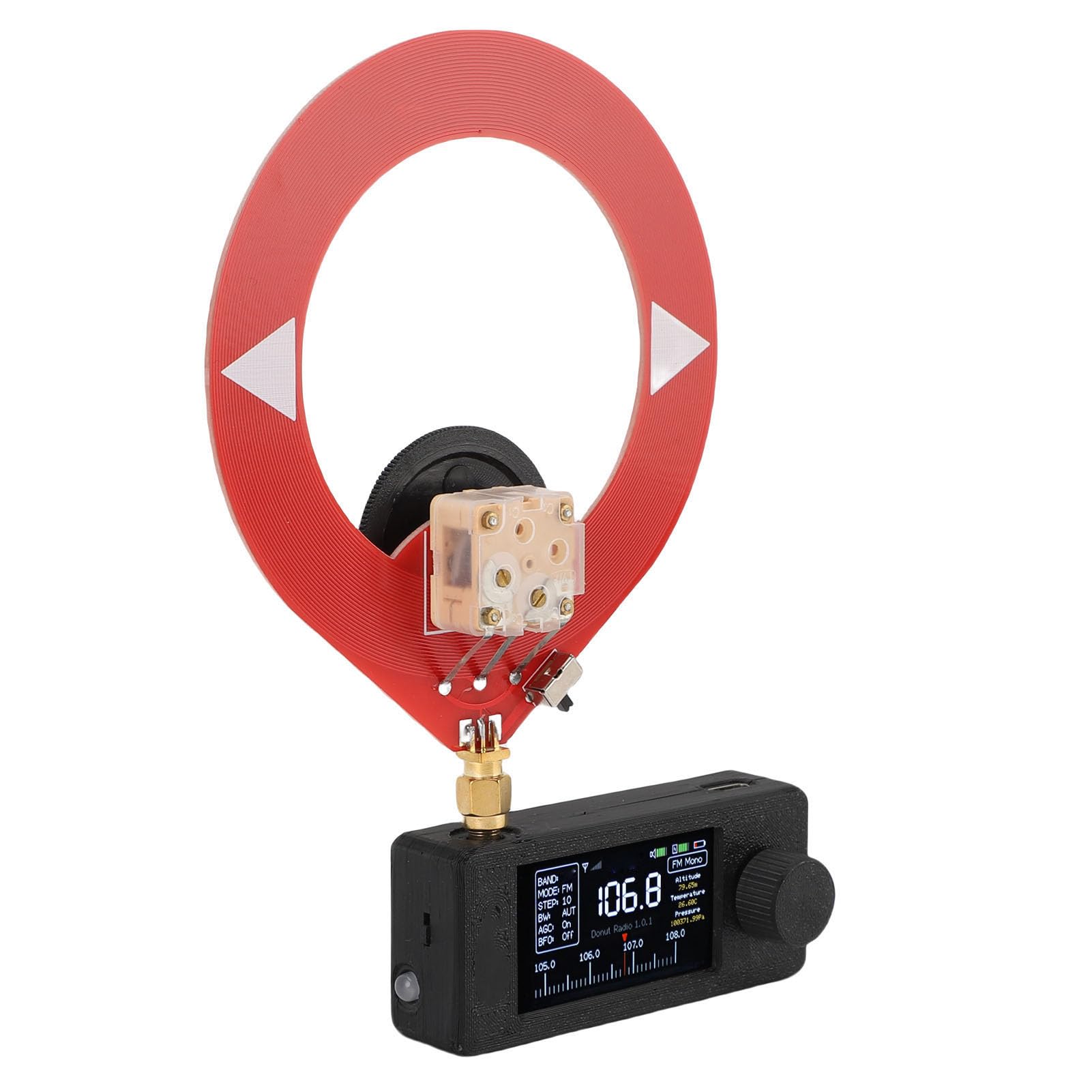GOWENIC Radio de Bolsillo, Radio de Transistores USB SI4732 Am FM LSB con Pantalla a Color de 1,9 Pulgadas y Linterna LED, para Uso Diario en Viajes