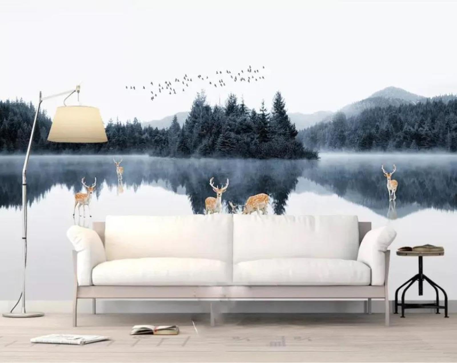 Papier peint 3D ILIYA pour masquer les imperfections d'un grand mur