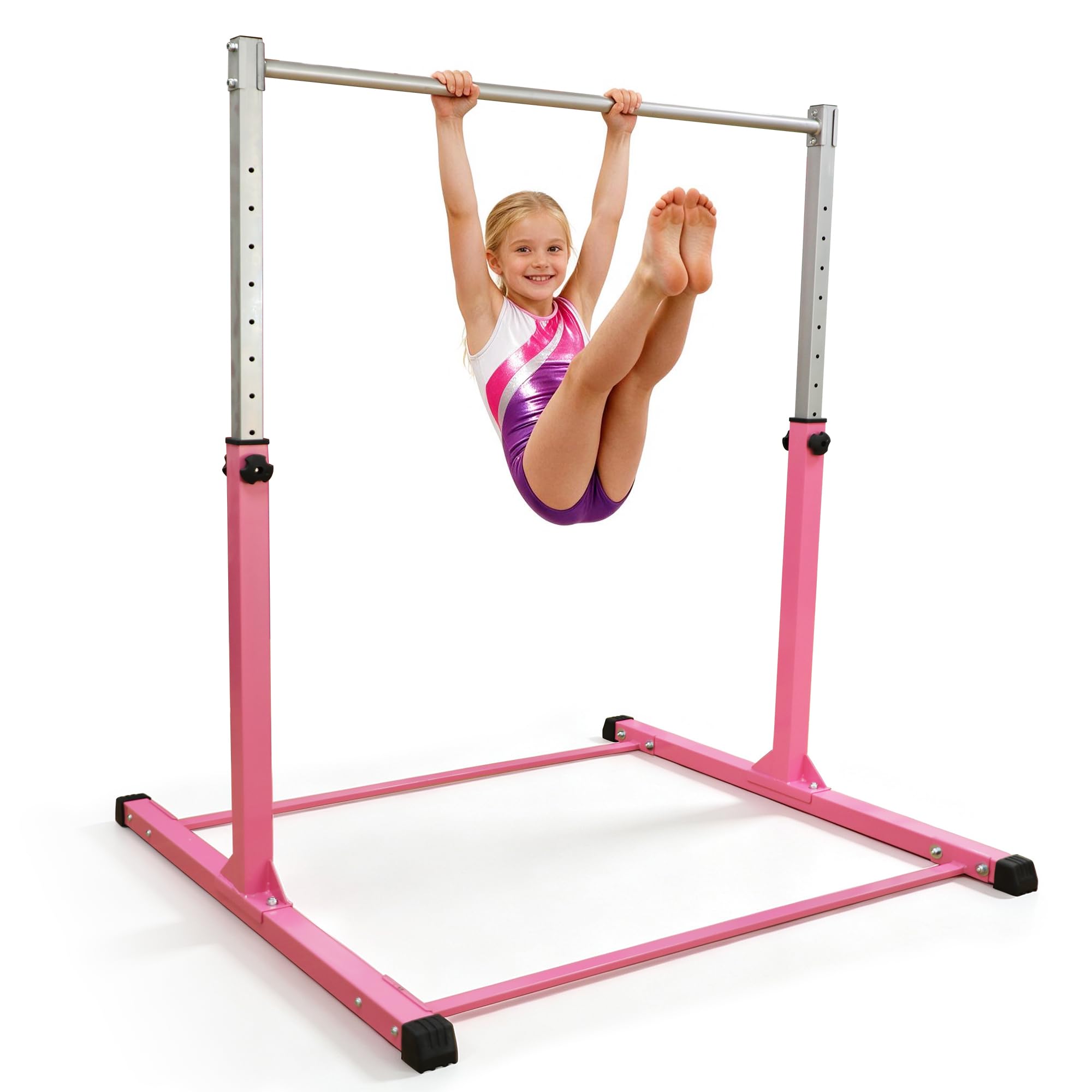 ORIENTOOLS - Barra Ginnastica per Bambini | Altezza Regolabile 90-150 cm | Attrezzatura per Ginnastica, Fitness e Allenamento in Casa