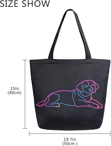 Vista 78 de ALAZA Bolsa de lona grande reutilizable con asas, resistente, lavable, Multi 19