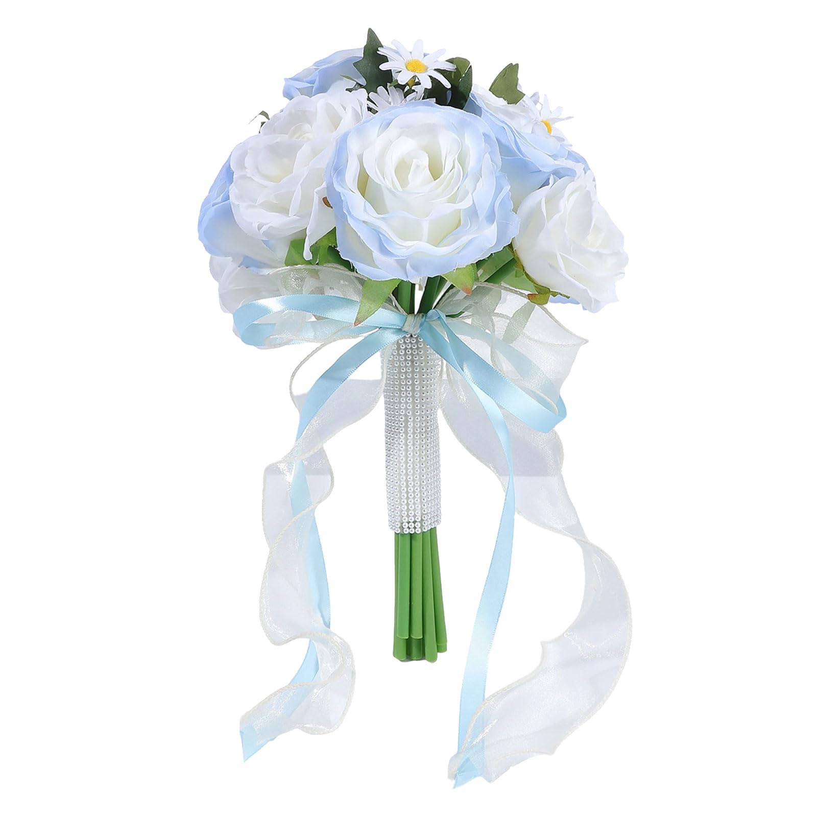 HDOYTXXM Bouquet with Realistic Petal Handheld Flower for Wedding Ceremony Bride Formal Event Anniversary Homecomings Photo Props