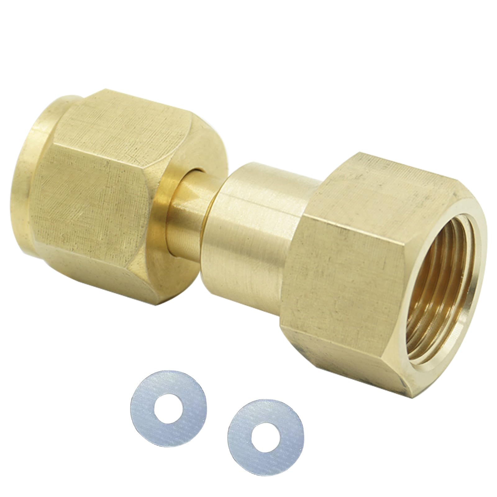 CGA-320 Tank to CGA-580 Bottle Regulatory Miller Wire Welder Thread converter Copper # 806 CO2 Carbon Dioxide Bottom to Argon Flowmeter