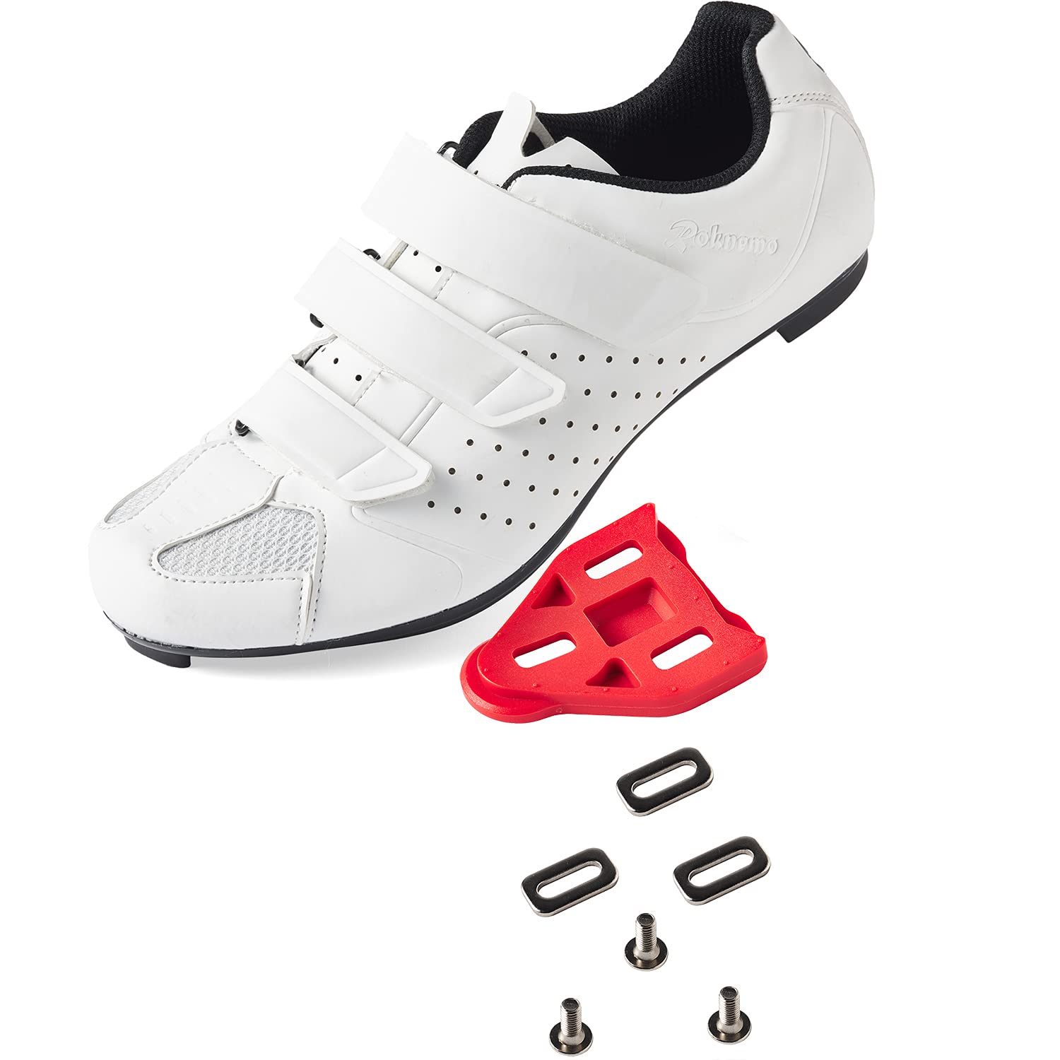 RoknemoUnisex Cycling Shoes Size 14 Peloton Compatible - Mens Spin Shoes with Look Delta Cleats - Indoor Road Bikes SPD Clips