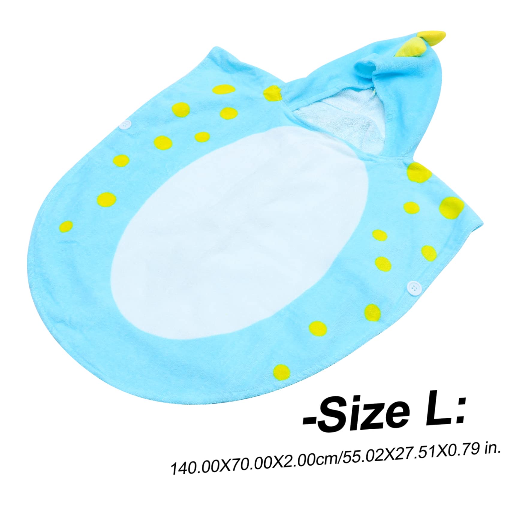 SUPVOX Cute Dinosaur Hooded Baby Bath Towel Ultra Absorbent Shower Towel for Boys Girls for Everyday Use