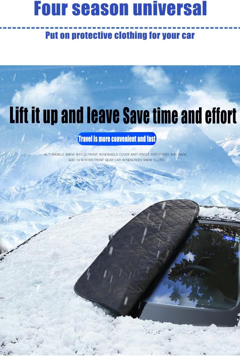 Car Sunshade, Snow Blocking, Antifreeze, Sun Protection, and Rainproof are Easy to Install to Resist Frost, Snow, Wind, and rain (Small Size)