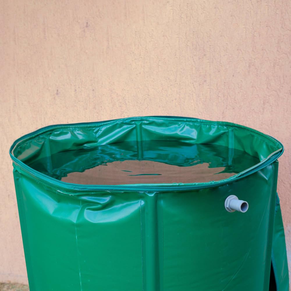 Oxeo Réservoir Récupérateur Eaux de Pluie 550 Litres Cuve Souple PVC Armé Pliable