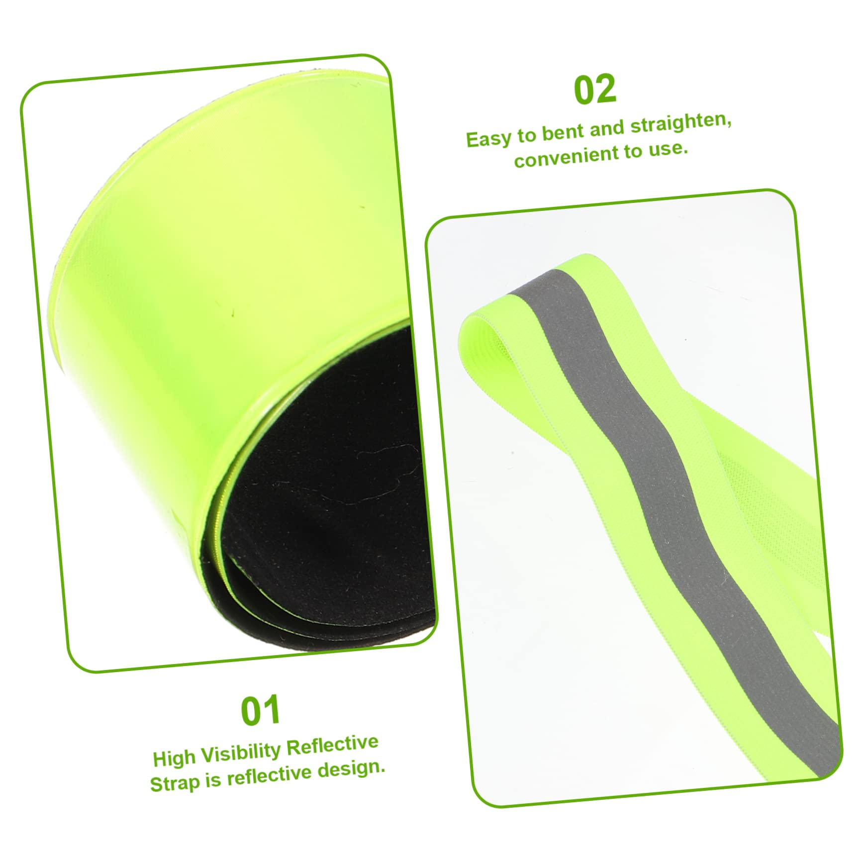 ibasenice Reflektierendes Reitband Armband Handgelenkband Lampengürtel Laufgürtel Reflektierende Laufausrüstung Reflektierende Bänder Armband Reflexgürtel Schärpe Hochheller