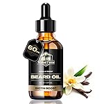 Waking Forest Vanilla Beard Oil for Men 60 ml - Biotin Mustache Oil with Vitamin E, Rosemary & Castor - Beard Care Softener, Strengthens, and Moisturizes - Beard Conditioner (2 oz)