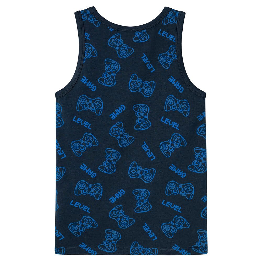 Name IT Jungen Nkmtank Top 2p Dark Sapphire Gamer Noos Unterhemd