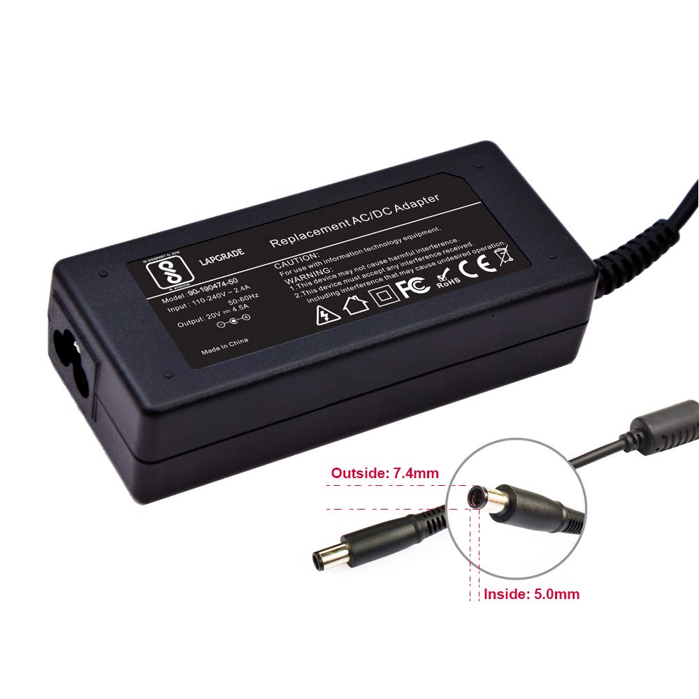 LAPGRADE 19V 4.74A Adapter Charger for HP Pavilion G42 G62 G4 G5 G6 G7 DM1 DM4 Series (Without Power Cable) (B07C5VMKLF) Amazon Price History, Amazon Price Tracker