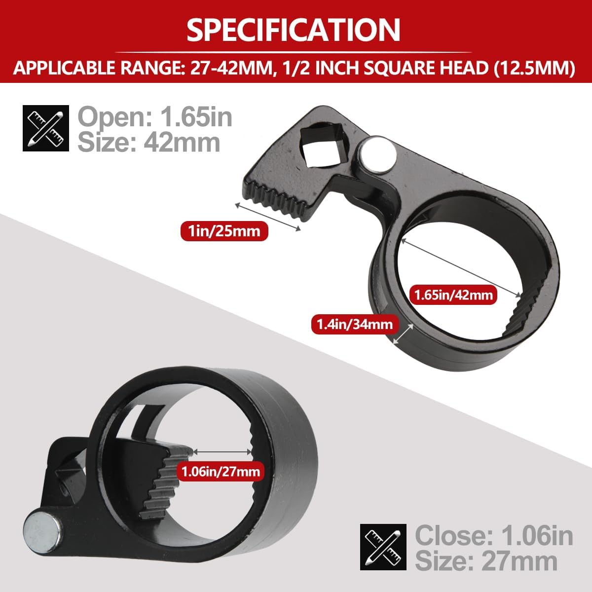 Inner Tie Rod Removal Tool 2PCS - 3/8” inch + Inner Tie Rod Hex Wrench Repair Removal Tools