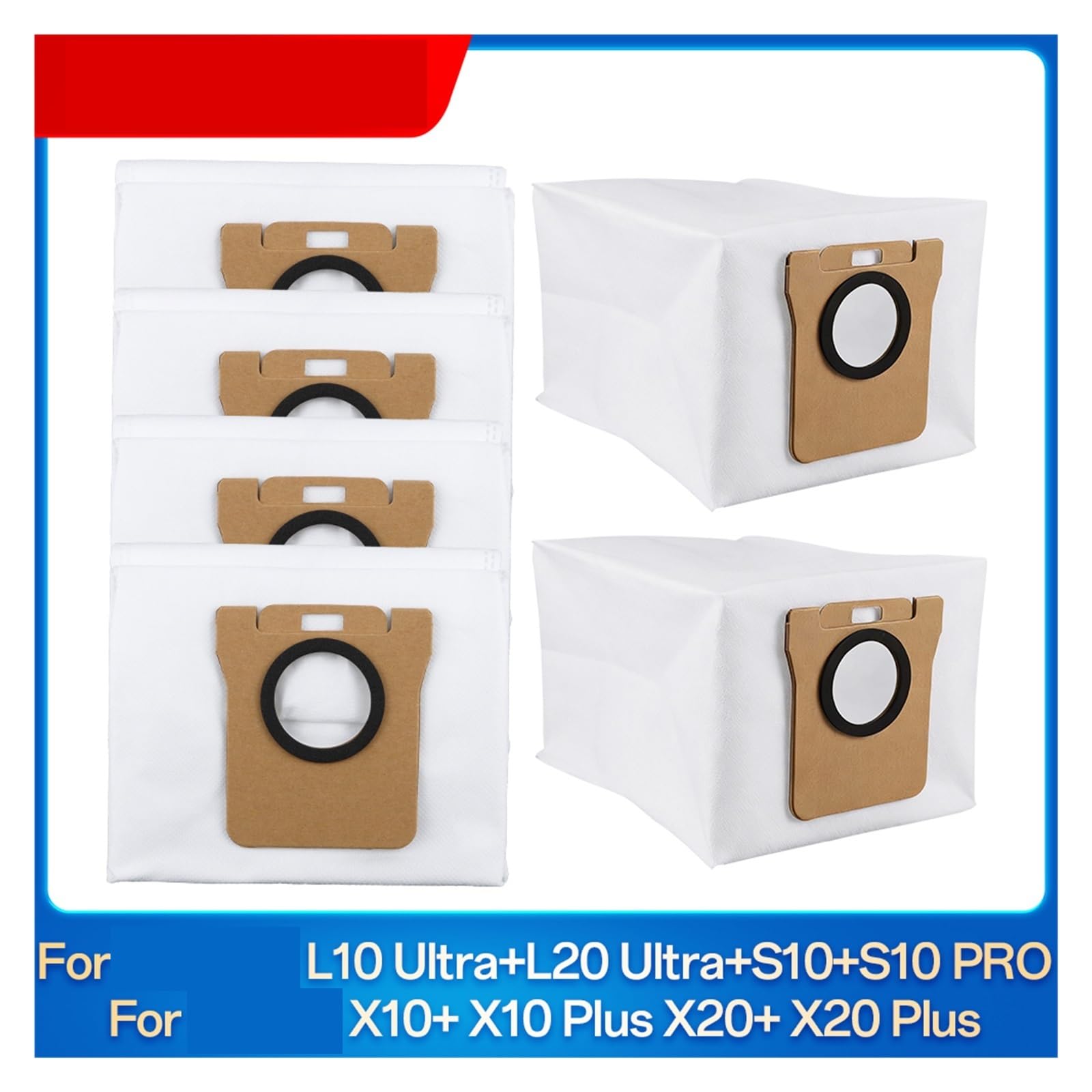 Bolsas De Polvo De Aspiradora,Compatible con Dreame L10s L20 Ultra S10PRO