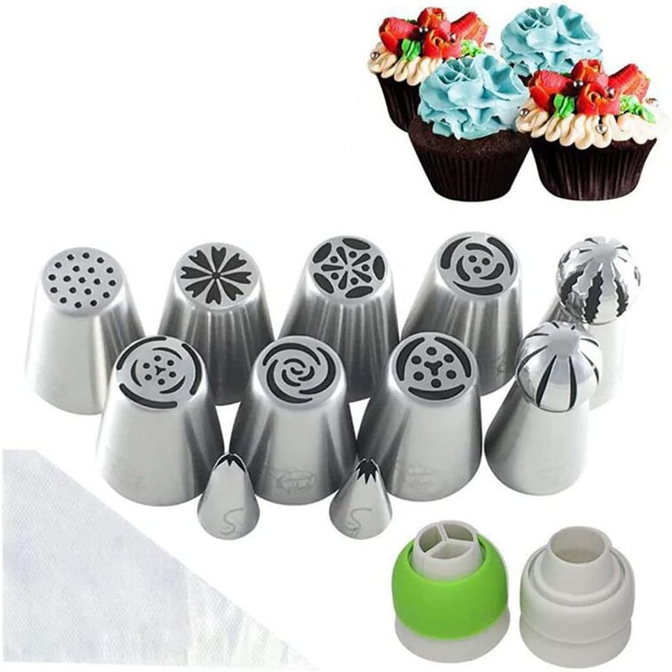 23Pcs Reusable Decorating Bags Cake Tips Decorating Tools Piping Icing Bags Decoration