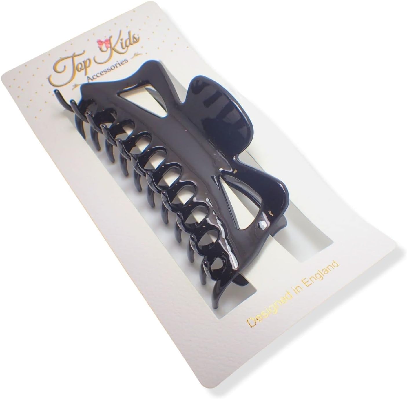 Topkids Accessories Hair Accessories for Women Hair Claw Clips Hair Clips Butterfly Hair Clips 14cm / 5.5" (Black + Tort Brown + Clear) - Image 3