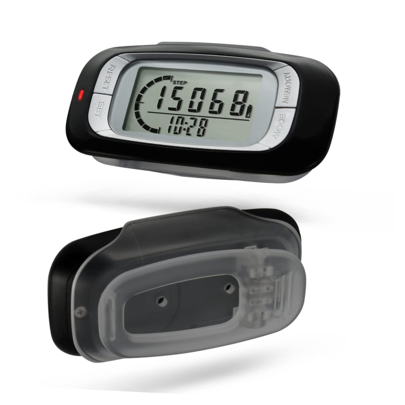 TOYANDONA podómetro encimera Caminando Contador de calorias Contador de Pasos para Caminar Clip de Contador de Pasos mostrador Ambulante Contador de Pasos para Fitness AbS