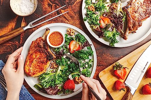 Zebra-Wood-6-Piece-BBQ-Knife-Set-Fully-Forged-Stainless-Steel-Grilling-Utensils-Including-Brisket-Knife-Butcher-Knife-Chefs-Knife-Boning-Knife-Carving-Fork-Knife-Carrying-Roll