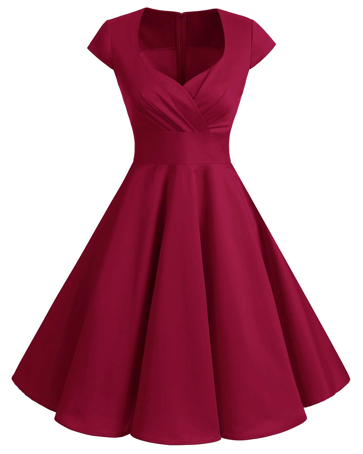 Bbonlinedress Women's Vintage 1950s cap Sleeve Rockabilly Cocktail Dress Multi-Colored