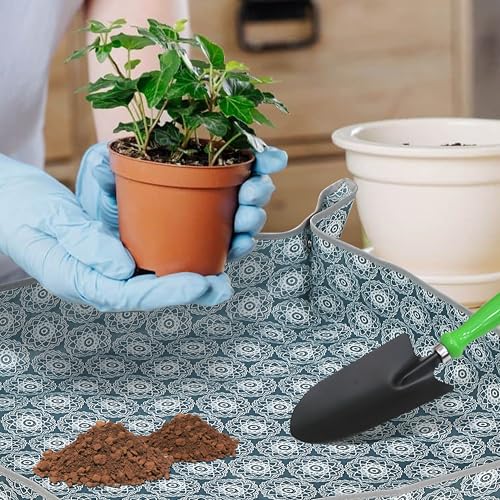 image for SunnyPoint Repotting Mat for Indoor Plant Transplanting Control Mess, 