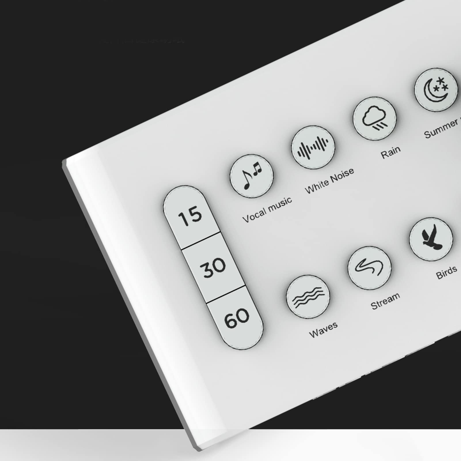 Macchina per il Rumore Bianco Macchina Sonora Portatile Ricaricabile Tramite USB per Neonati Che Dormono
