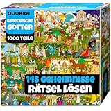 QUOKKA 1000-Teiliges Puzzle Für Erwachsene Mythories Antike griechische Götter – Premium-Box-Verpackung Mit Zusätzlichen Spannenden Herausforderungen - Ideal Zum Entspannen