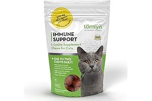 Tomlyn Immune Support Lysine Chews for Cats & Kittens: The Daily Dose for Feline Health