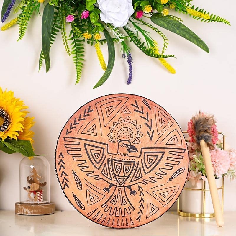 Tambor chamánico decorativo con maza LIOONS miniatura 6