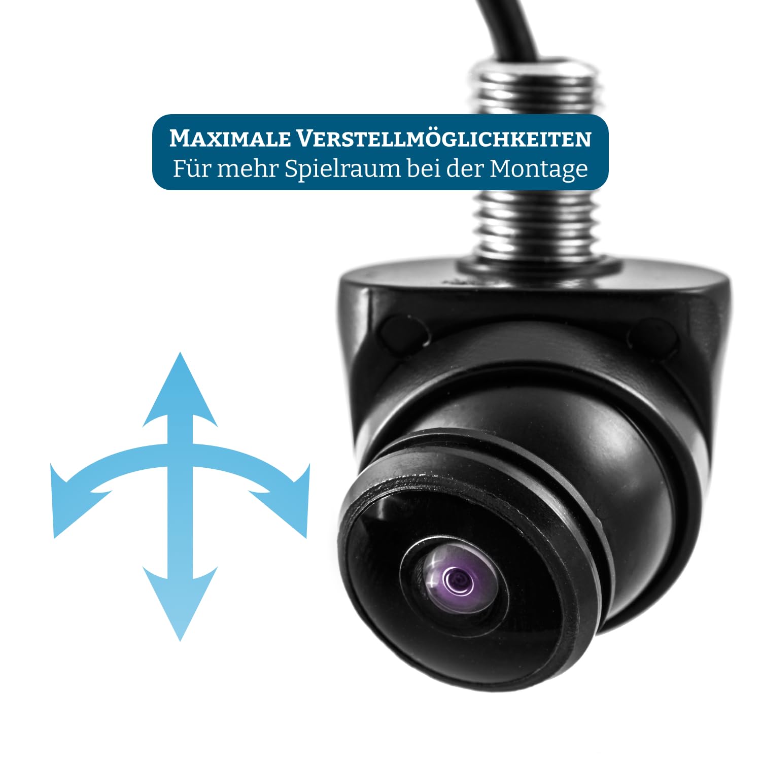 210 Grad Ultraweitwinkel Kamera, 6m Spezial Anschlusskabel, IP69K 12V 24V Heckkamera Frontkamera Seitenkamera