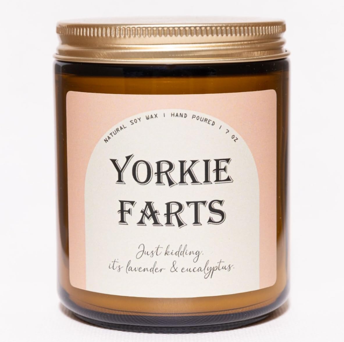 Yorkie Gifts & Decor, Yorkie Gifts for Women & Men, Dog Mom Gift, Yorkshire Terrier Gift - Lavender & Eucalyptus Soy Wax Scented Candle, 7OZ