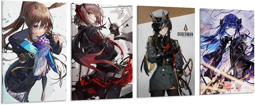 Amazon Co Jp アニメ風 ポスター 4つセット 可愛い アークナイツ W アークナイツ ドーベルマン アークナイツ アークナイツ アーミヤ 壁キャンバス 絵画 アートパネル アートワーク 壁の絵 壁掛け 雰囲気 癒し 高精細 インテリア 油絵 軽くて取り付けやすい 接客室 出産 Amazon Co Jp アニメ風 ポスター 4つセット 可愛い アークナイツ W アークナイツ ドーベルマン アークナイツ アークナイツ アーミヤ 壁キャンバス 絵画 アートパネル アートワーク 壁の絵 壁掛け 雰囲気 癒し 高精細 インテリア 油絵 軽くて取り付けやすい 接客室 出産