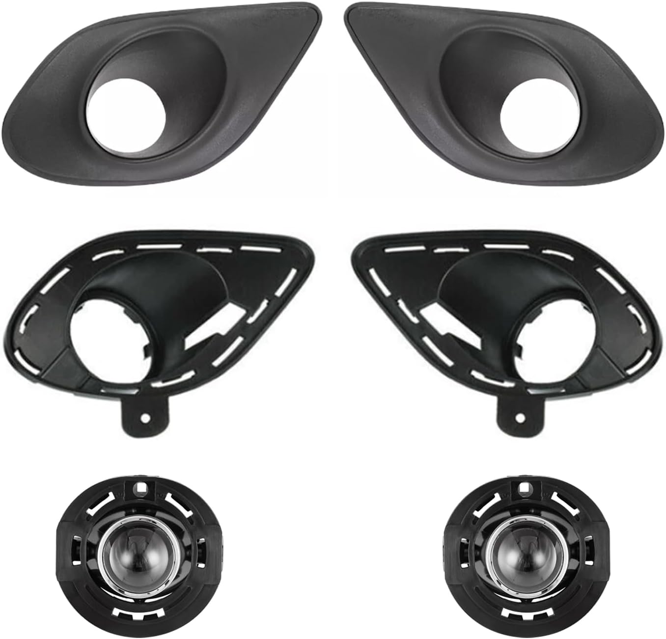 LAFORMO Pair Fog Lights Lamps Assembly Set Fits 2015 2016 2017 2018 2019 Do-dge Charger SRT Fog Lights With Halogen Bulbs,5182021AB 5182021AB