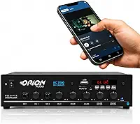 Orion Receiver RC7000 Bluetooth 500W 4 Canais | Amplificador Profissional para Igrejas, Eventos, Comércios e Som Ambiente