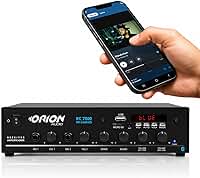 Orion Receiver RC7000 Bluetooth 500W 4 Canais | Amplificador Profissional para Igrejas, Eventos, Comércios e Som Ambiente