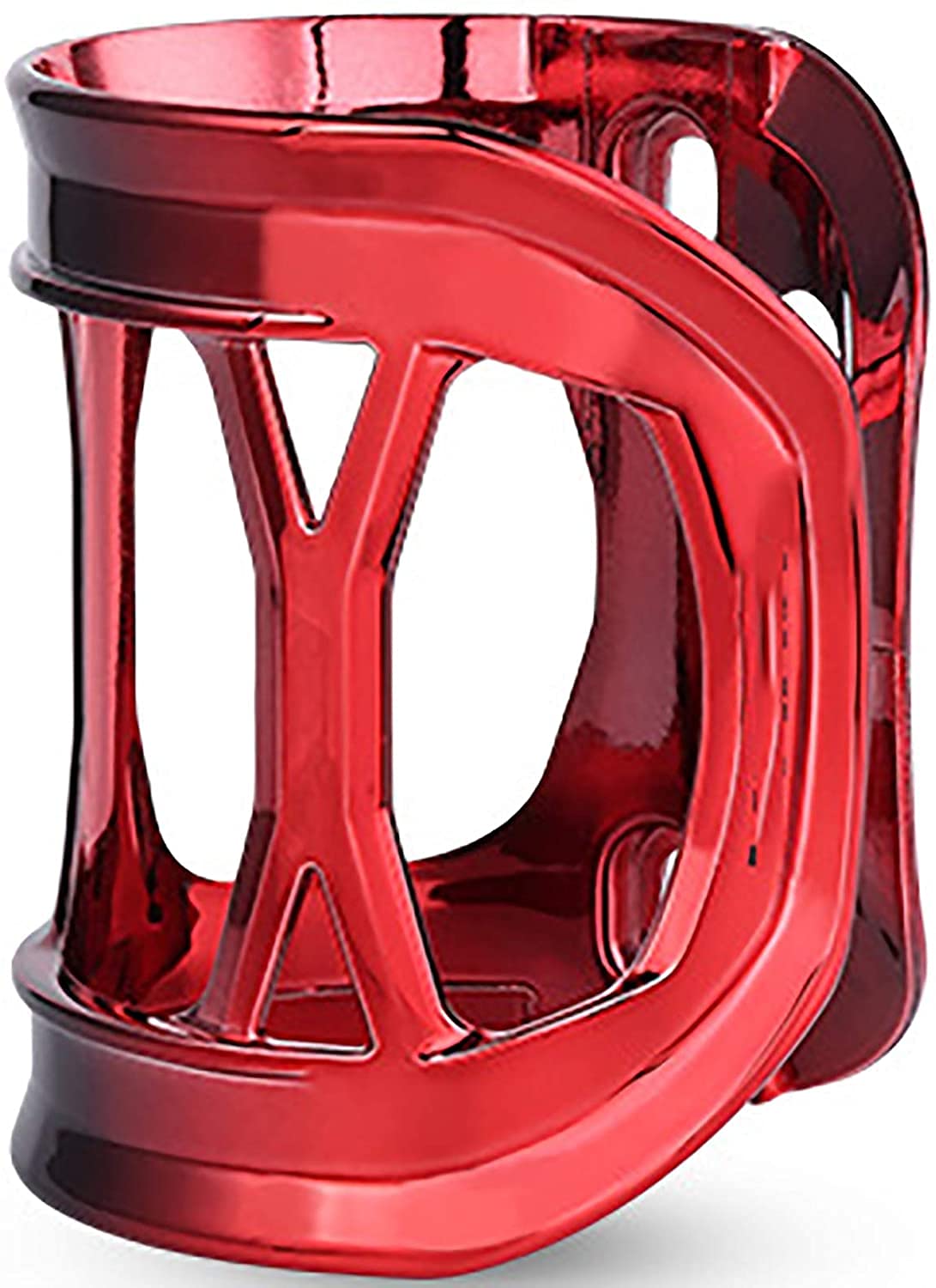Porte-bouteille vélo rouge pour pauses rafraîchissantes en rando VTT