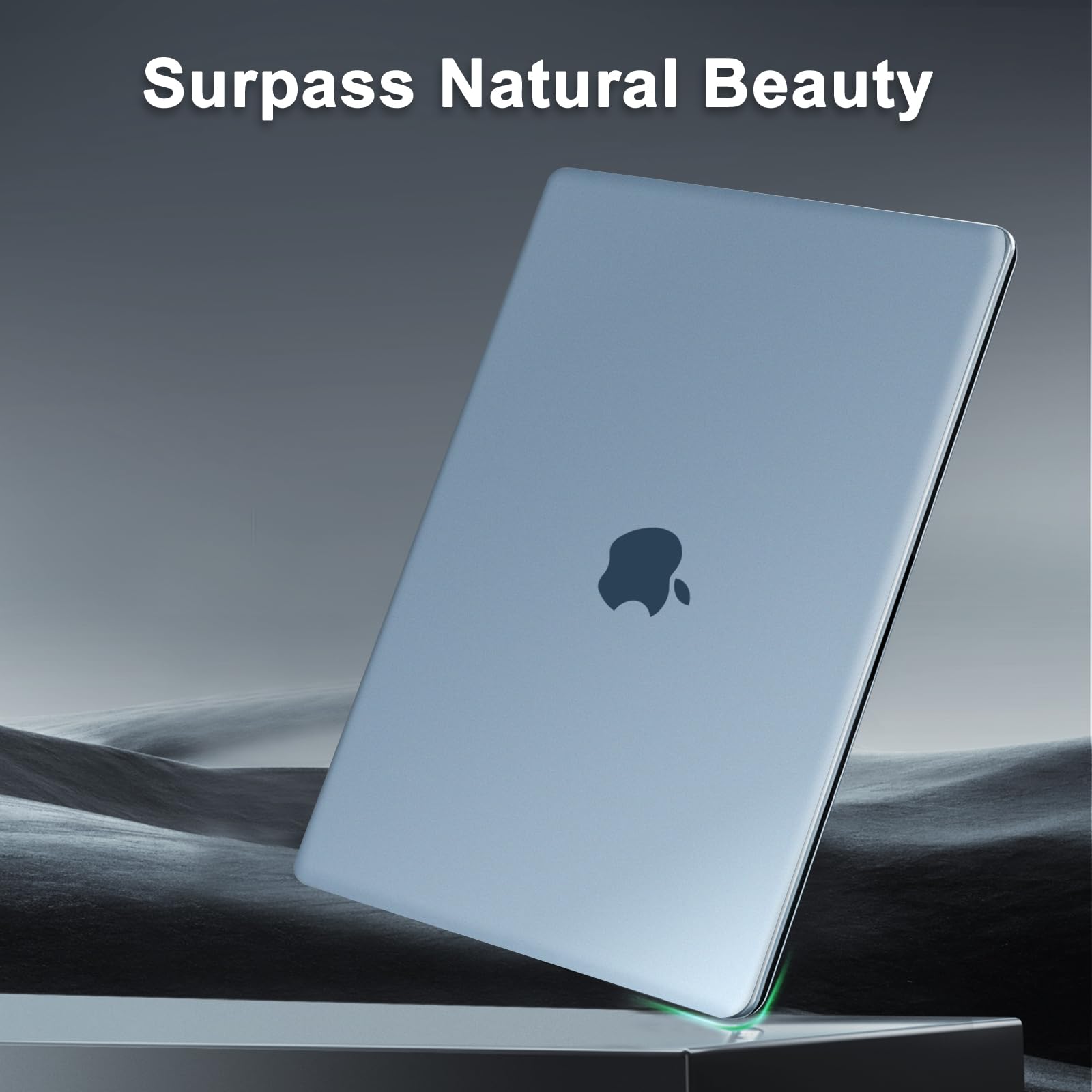 MOSISO Funda Compatible con MacBook Air 13 Pulgadas, 2026-2022 M4 M3 M2, Funda Ultrafina&Tapa Teclado&Película Pantalla para A3240 A3113 A2681, Azul Cielo Claro