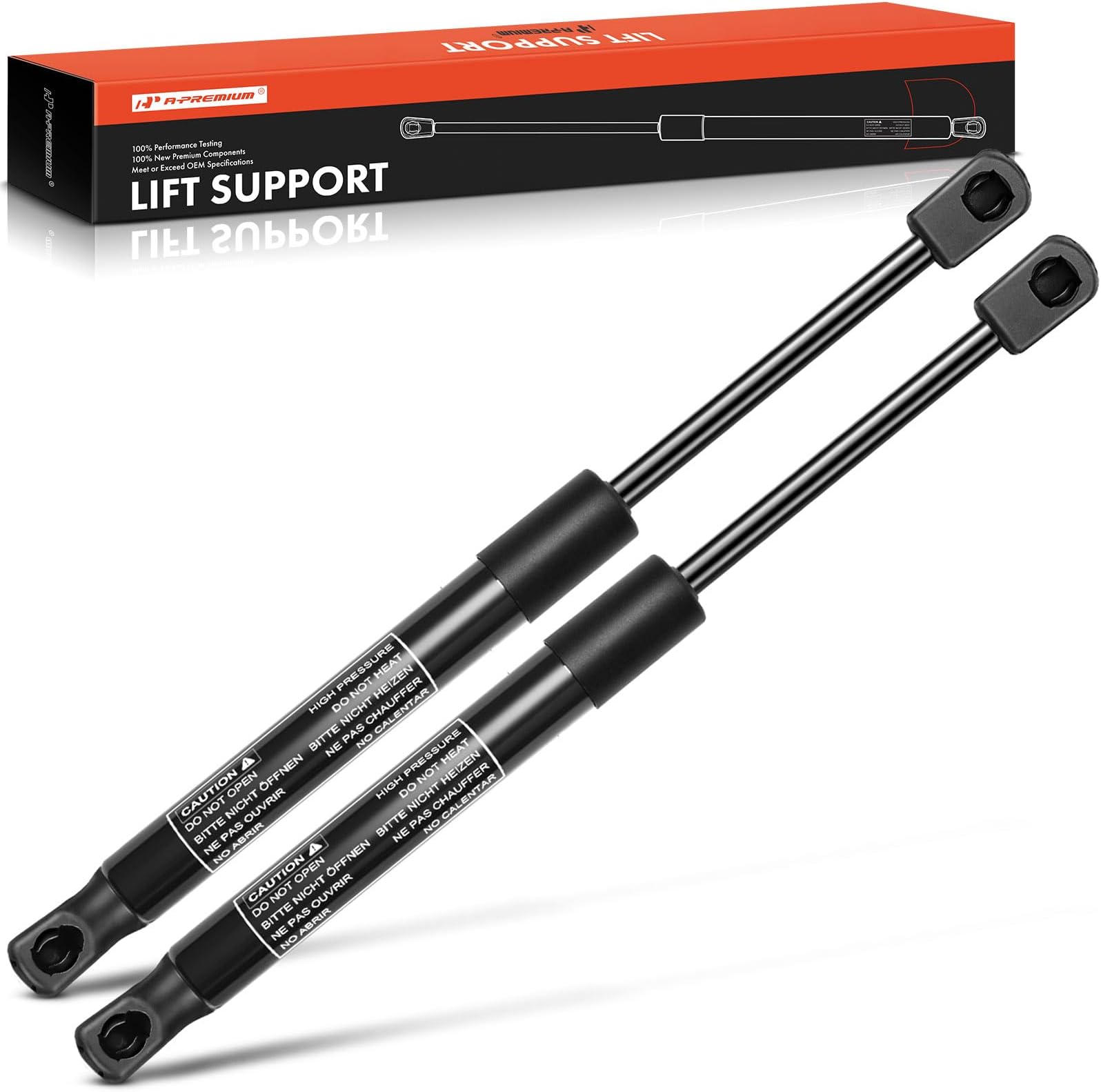 Front Hood Lift Supports Shock Struts Compatible with Select Land Rover Models - LR2 2008-2015 Sport Utility - Replace# 6H5216C826BD(2PC Set)