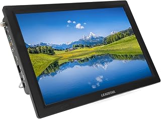 TV Portátil de 14 Polegadas, Tela LED HD 1080P ATSC TV Analógica Digital, TV Operada por Bateria Recarregável, Porta USB Compatível, AV, HDMI