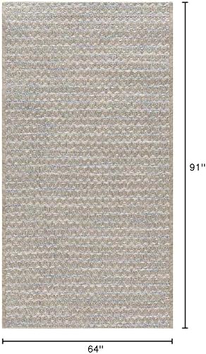 Miniatura 3 de Alfombras de área, 2 x 4, para exteriores, color azul, para sala de estar, dormitorio o cocina (2 pies x 3 pies 7 pulgadas)