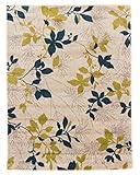  Trendcarpet Alfombra 160 x 220 cm (Wilton) - Valeria (Blanco/Verde/Azul) Tamaño 160 x 220 cm