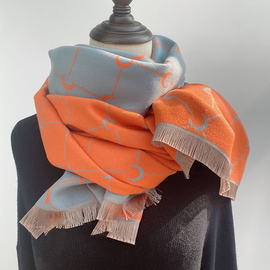 Sciarpe Stelle imitazione Cashmere Sciarpa Uomini Donne Sciarpe Autunno e calda Coperta invernale Scialle e impacchi sciarpe femminili Sciarpe da donna