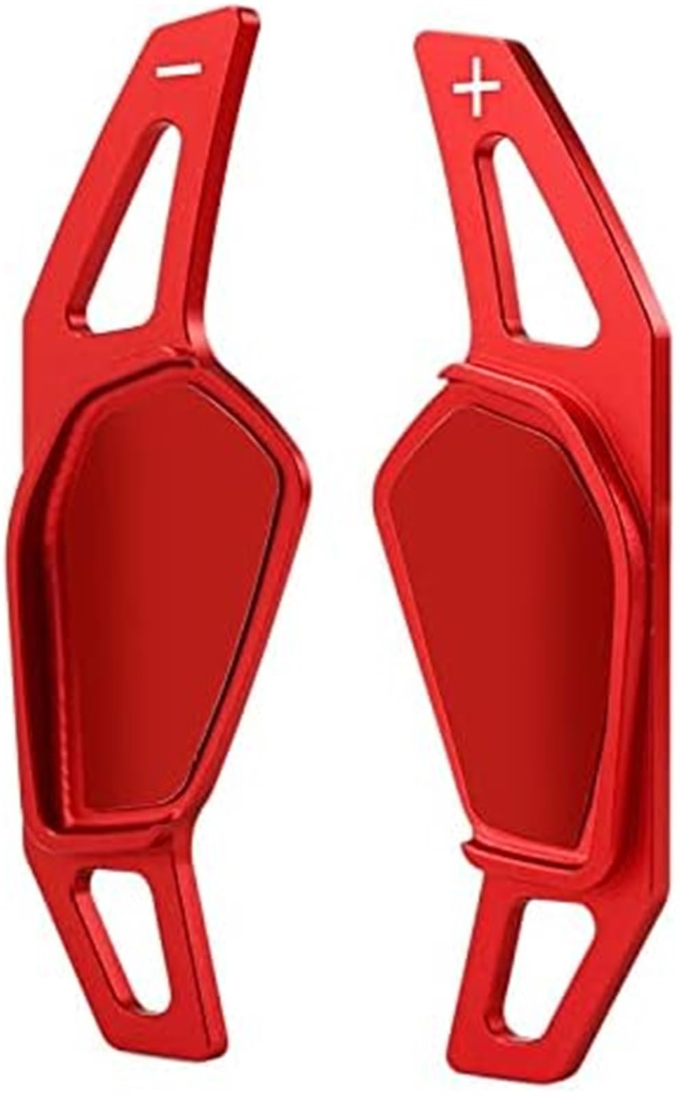 Mkvaxr Red Car Gear Shift Paddle Shift Paddles, For Skoda 2020, For Octavia Car Steering Wheel Paddle Extend Shifters Sticker Gear Cover(Red)