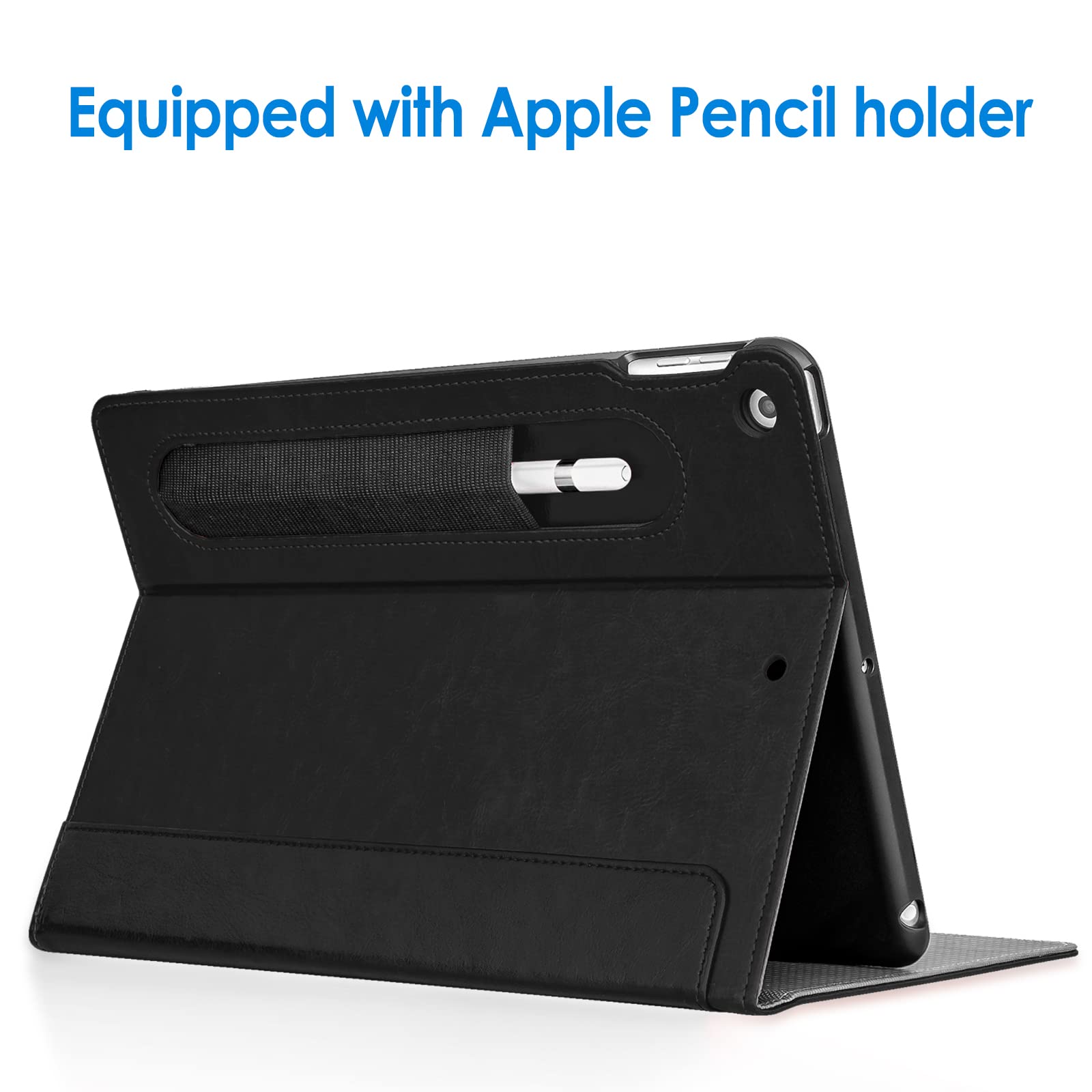 JETech Coque Pour IPad 10,2 Pouces (9ème/8ème/7ème Génération, 2021/2020/2019) Avec Porte-Pencil, étui Arrière Transparent Fin Support Antichoc Tablette (Bleu Brumeux) | Votre Wishlist Sur