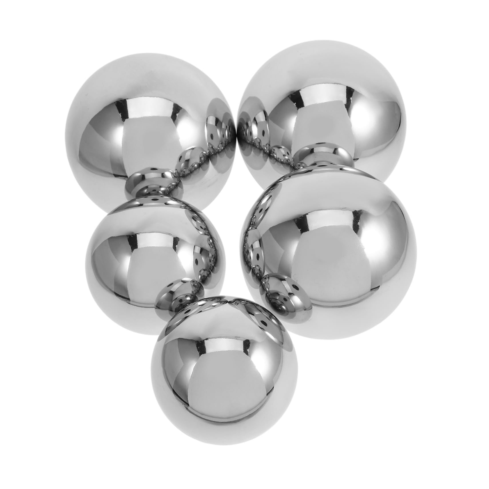 CIYODO 5pcs Small Stainless Steel Gazing Balls Garden Reflection Balls Outdoor Decorative