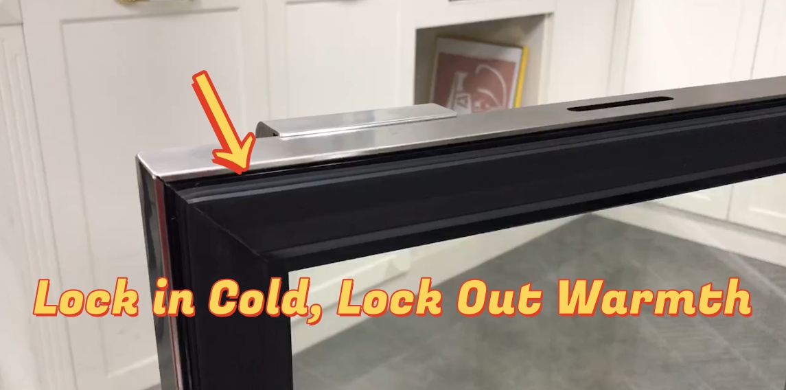 Image of BODEGA BODEGACOOLER Back Bar Cooler With 2 Glass Doors,7.4 Cu.Ft Stainless Steel Commercial Back Bar Fridgewith LED Lighting,Counter Height Bar Beverage Cooler for Beer,Soda Drinks,Wine